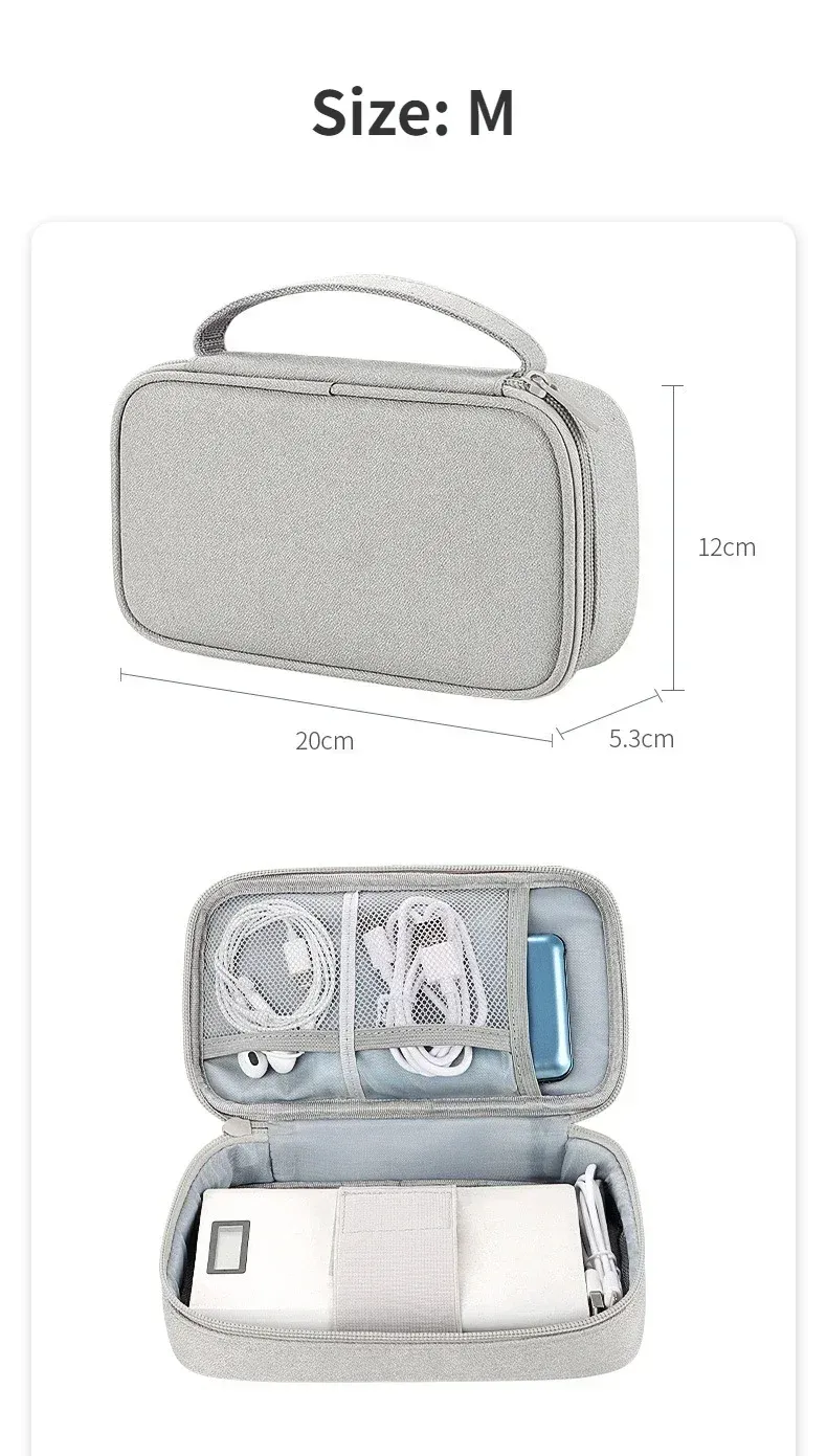 Pochette de rangement pour accessoires électroniques