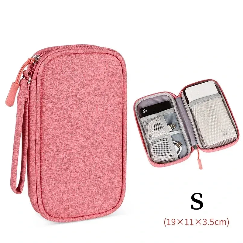 Grand sac de rangement de voyage étanche et portable pour câbles et appareils électroniques 15
