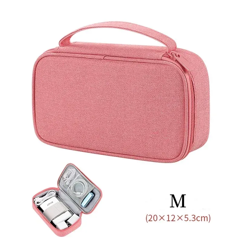 Grand sac de rangement de voyage étanche et portable pour câbles et appareils électroniques 18