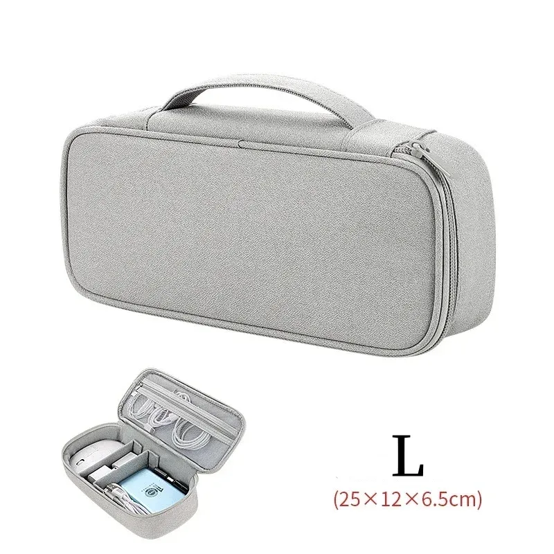 Grand sac de rangement de voyage étanche et portable pour câbles et appareils électroniques 11