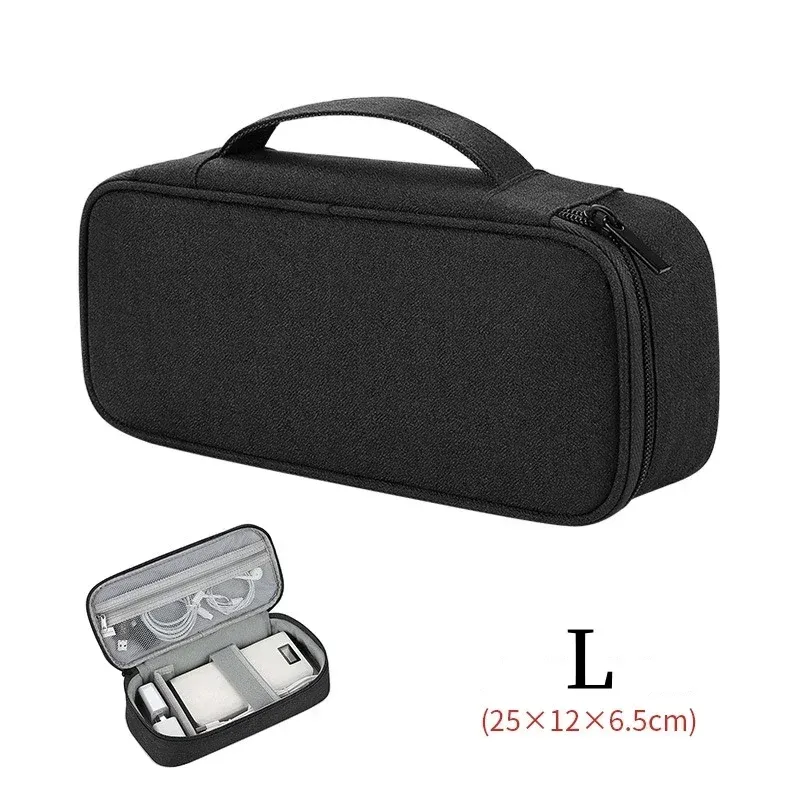 Grand sac de rangement de voyage étanche et portable pour câbles et appareils électroniques 12