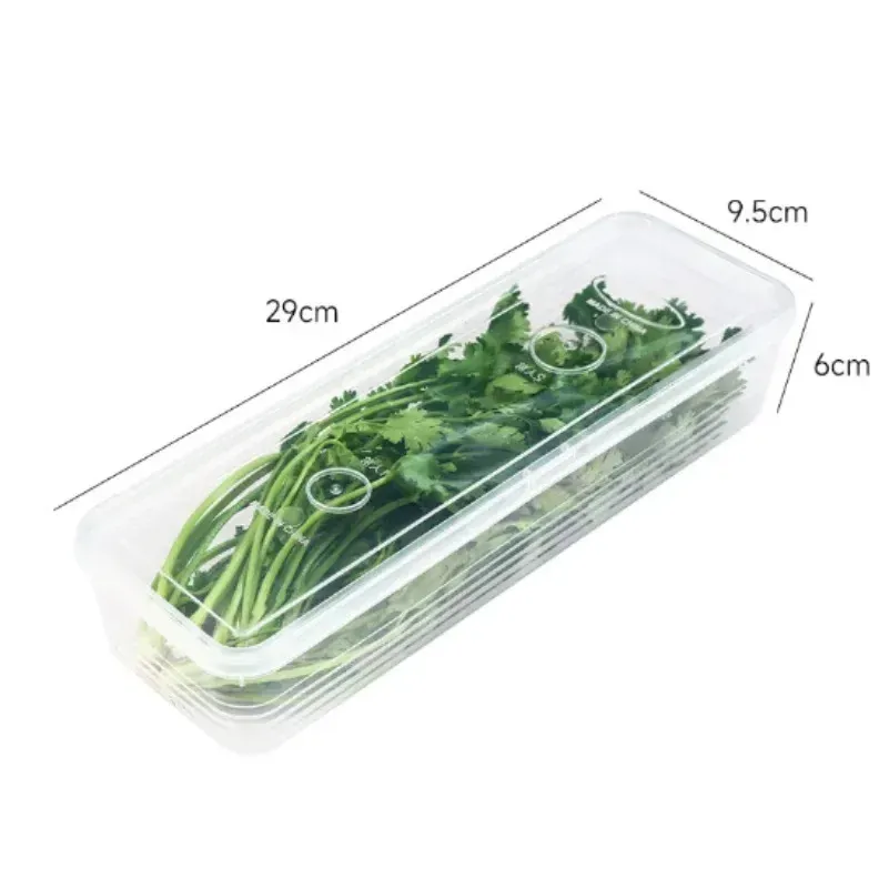 Boîtes de rangement pour réfrigérateur, lot de 1 à 5 pièces, contenants alimentaires avec couvercle scellé, organisateur de réfrigérateur, bac à légumes, pots de conservation 7