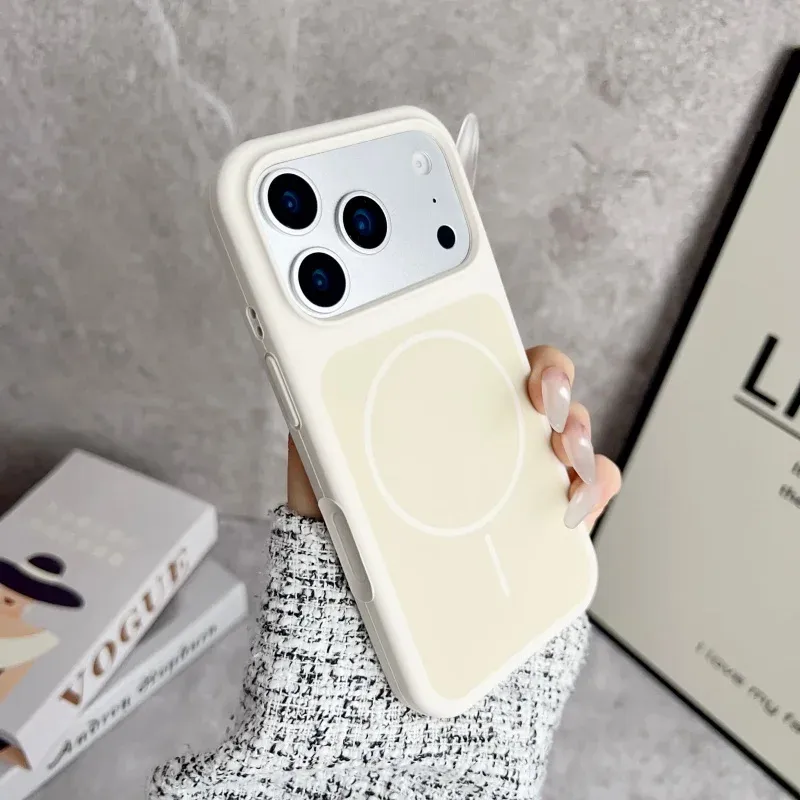 Coque MagSafe en silicone liquide pour iPhone 18, 17 Air, 16, 15 et 14 Pro Max, Plus 11