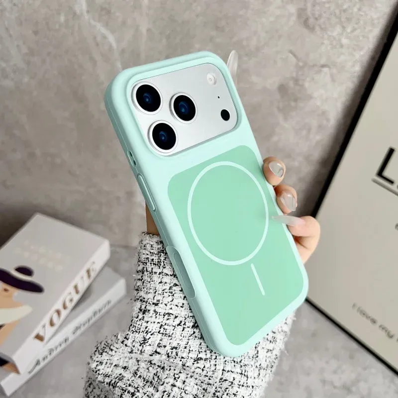 Coque MagSafe en silicone liquide pour iPhone 18, 17 Air, 16, 15 et 14 Pro Max, Plus 7