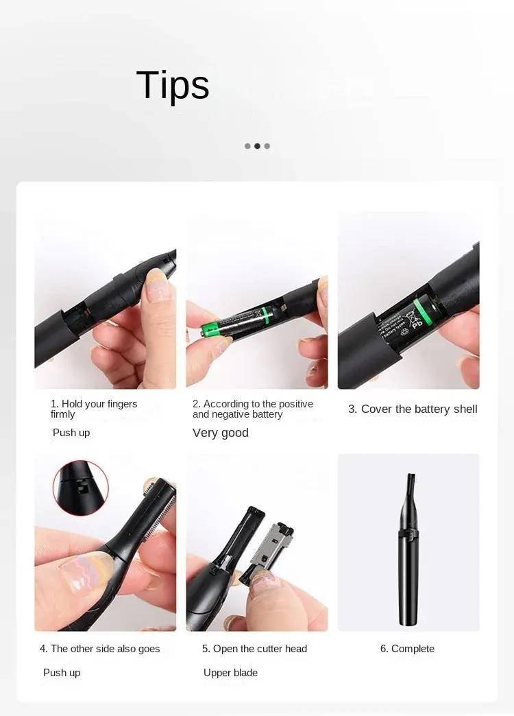 Rasoir de sourcils électrique portable