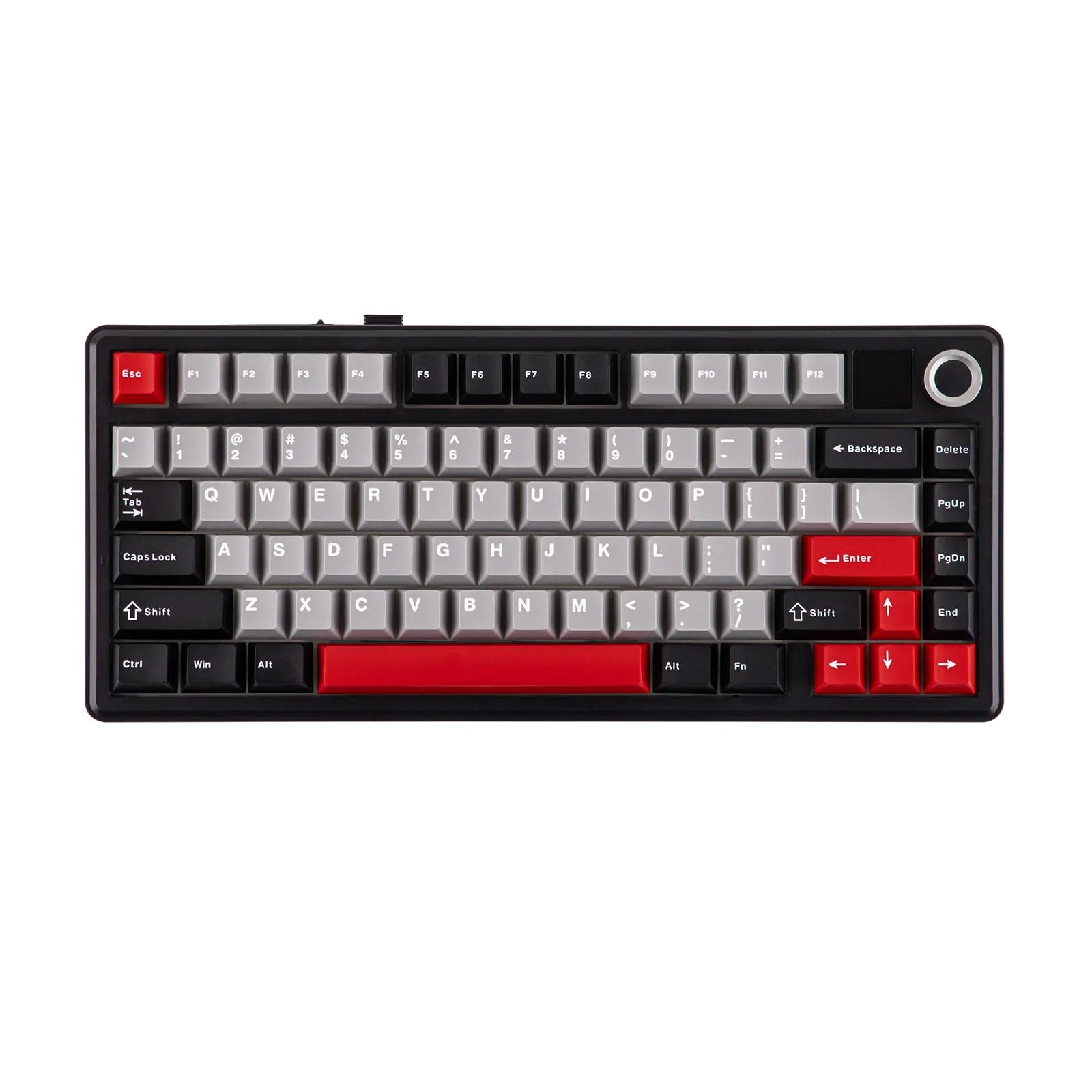 Clavier mécanique sans fil EPOMAKER X AULA F75 MAX, format compact 75 %, disposition ANSI, connectivité filaire/Bluetooth/2,4 GHz, écran TFT et bouton 9