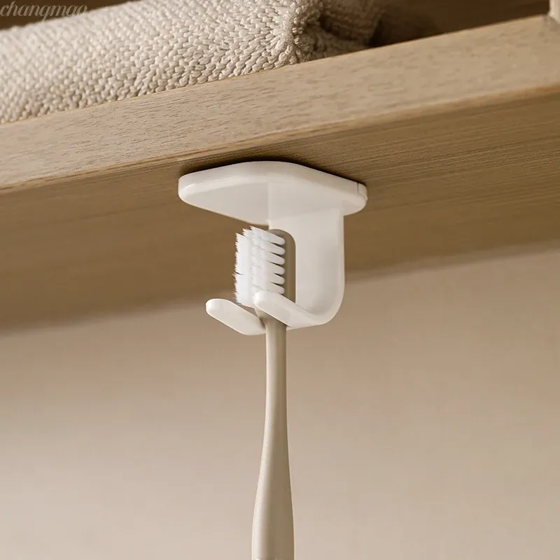Support mural auto-adhésif et détachable pour brosse à dents électrique, pour salle de bain 3