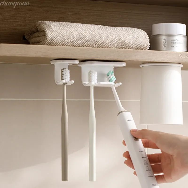 Support mural auto-adhésif et détachable pour brosse à dents électrique, pour salle de bain 2