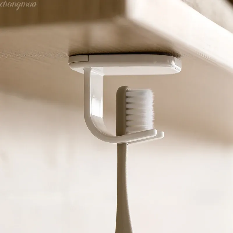 Support mural auto-adhésif et détachable pour brosse à dents électrique, pour salle de bain 4