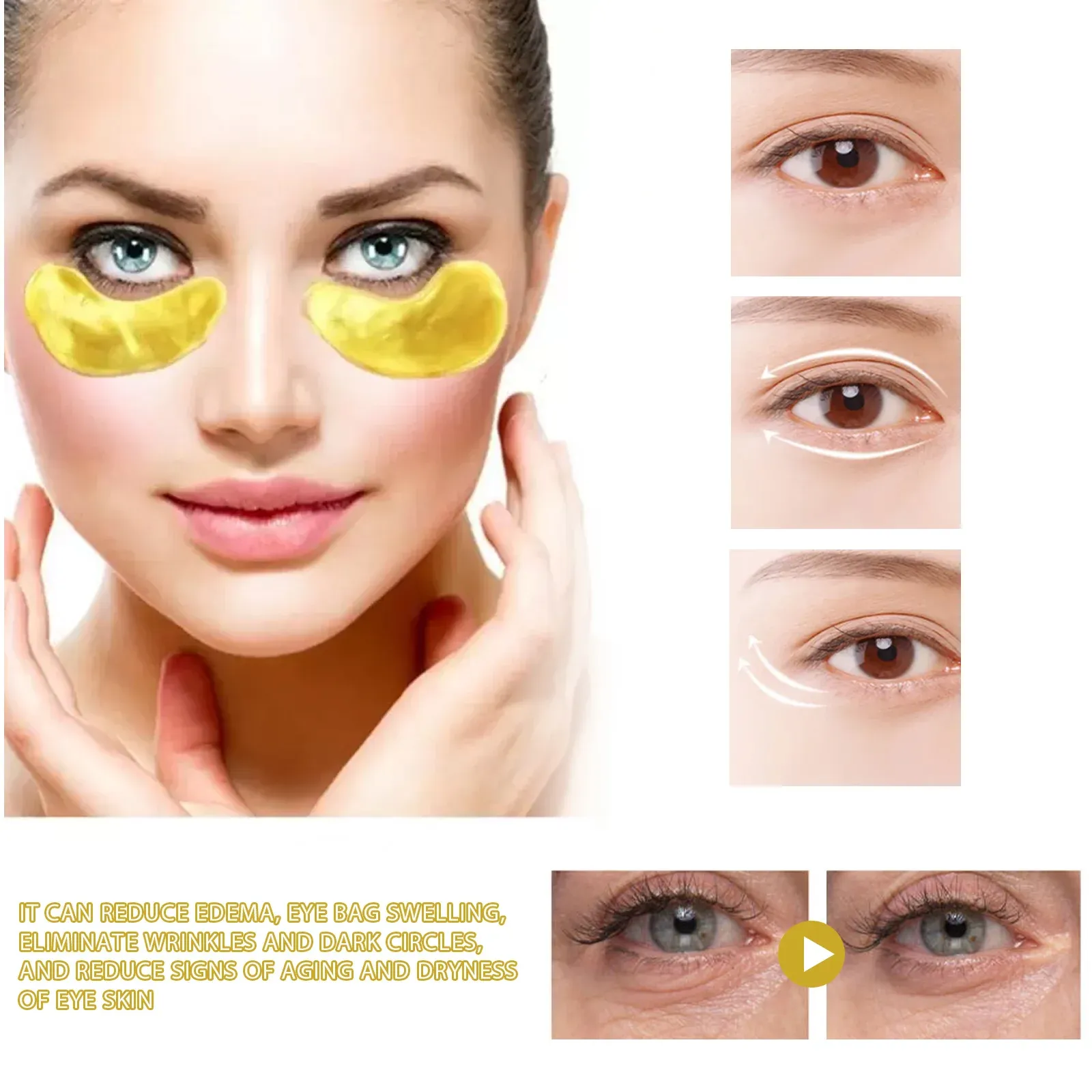 Résultats visibles des patchs pour les yeux