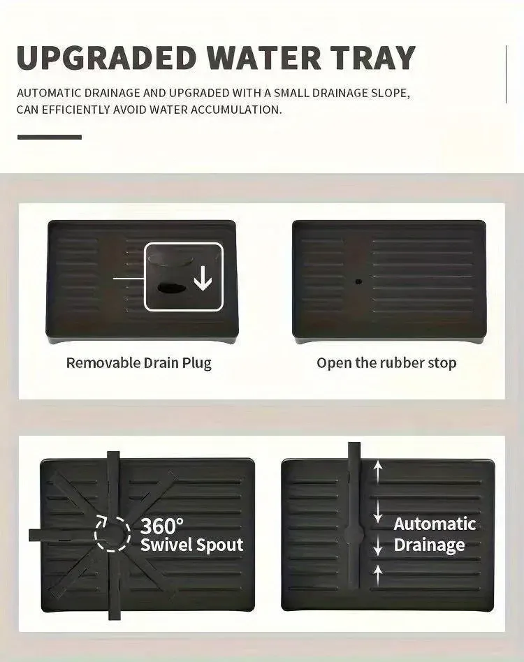 Détail du panneau de vidange et de l'organisateur sous évier