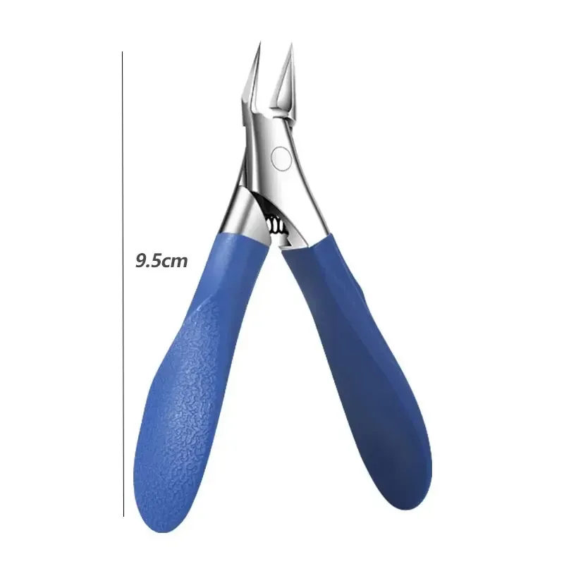 Coupe-ongles en acier inoxydable, lame droite pour ongles incarnés et épais, pointe fine et précise, outils de manucure 18