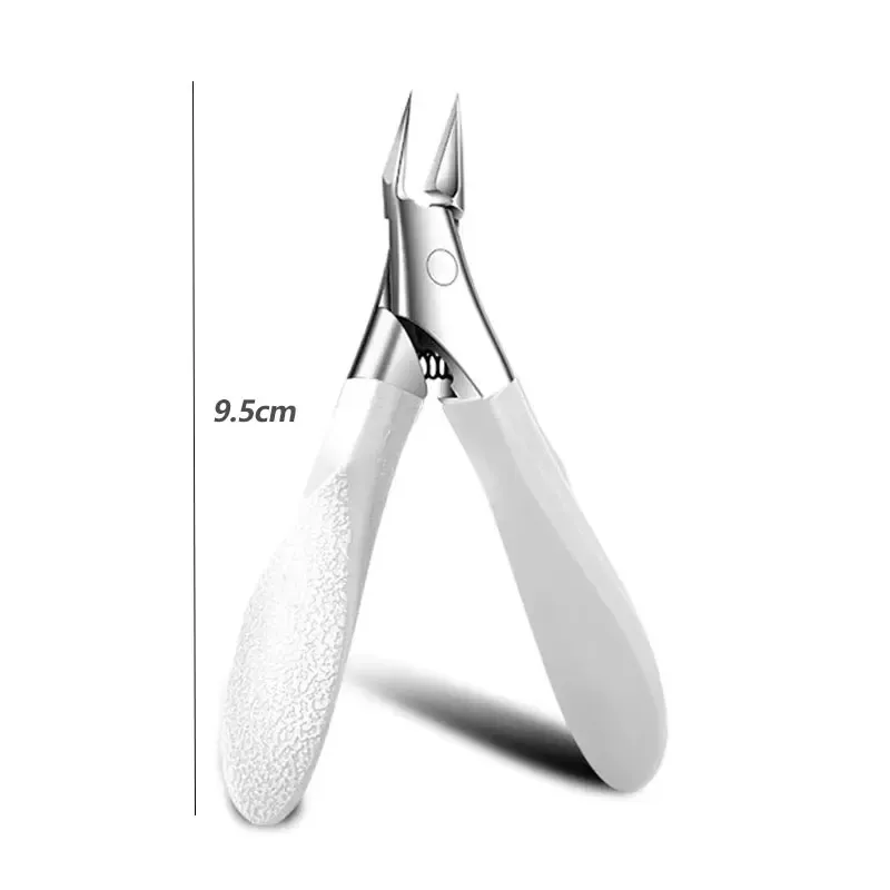 Coupe-ongles en acier inoxydable, lame droite pour ongles incarnés et épais, pointe fine et précise, outils de manucure 19