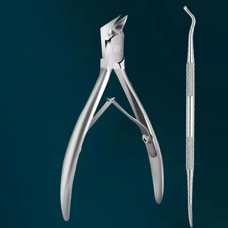 Coupe-ongles en acier inoxydable, lame droite pour ongles incarnés et épais, pointe fine et précise, outils de manucure 13