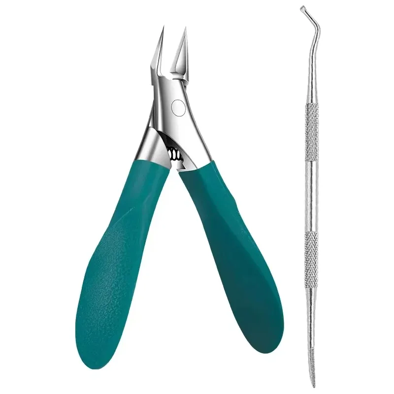 Coupe-ongles en acier inoxydable, lame droite pour ongles incarnés et épais, pointe fine et précise, outils de manucure 14