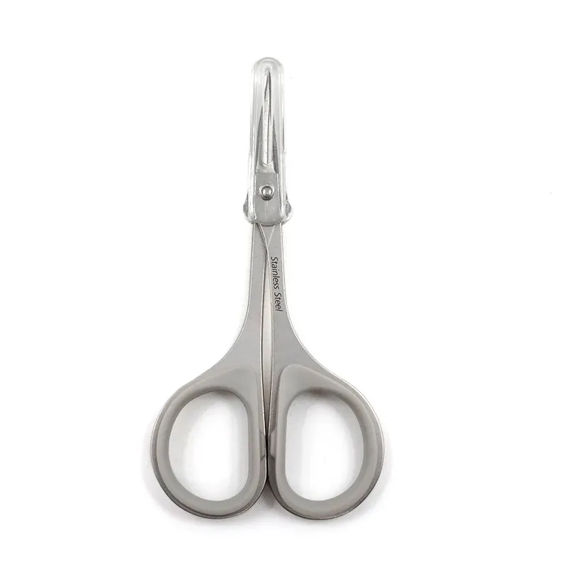 Ciseaux à sourcils professionnels, tondeuse à tête droite et tête incurvée pour extensions de cils volume 3