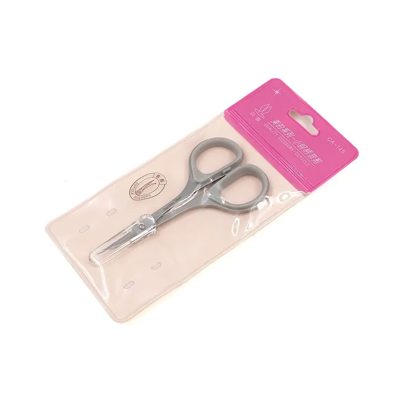 Ciseaux à sourcils professionnels, tondeuse à tête droite et tête incurvée pour extensions de cils volume 4