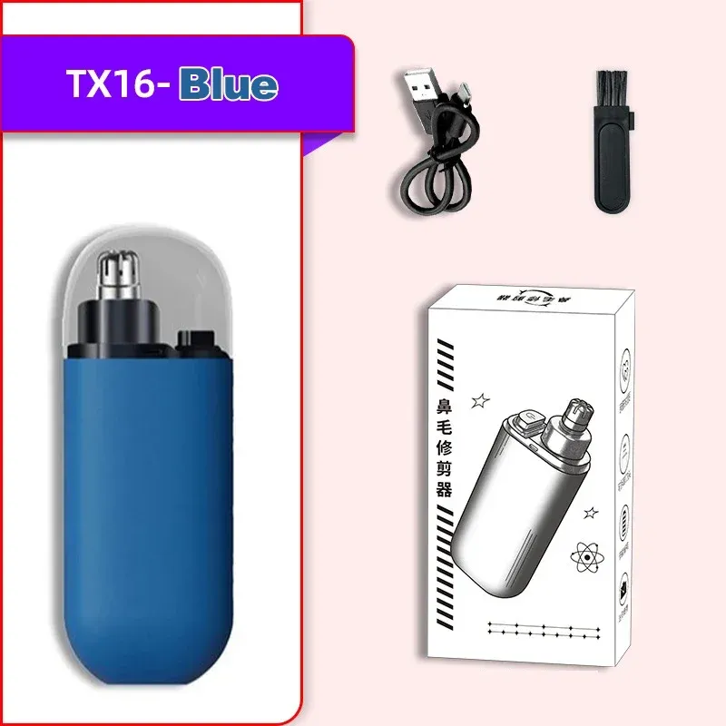Tondeuse électrique portable pour le nez et les oreilles pour homme, rechargeable par USB, indolore 8