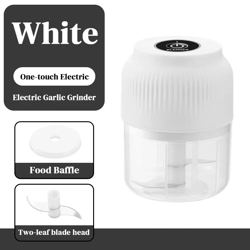 Broyeur électrique à ail rechargeable USB, hachoir portable pour légumes et viande 9