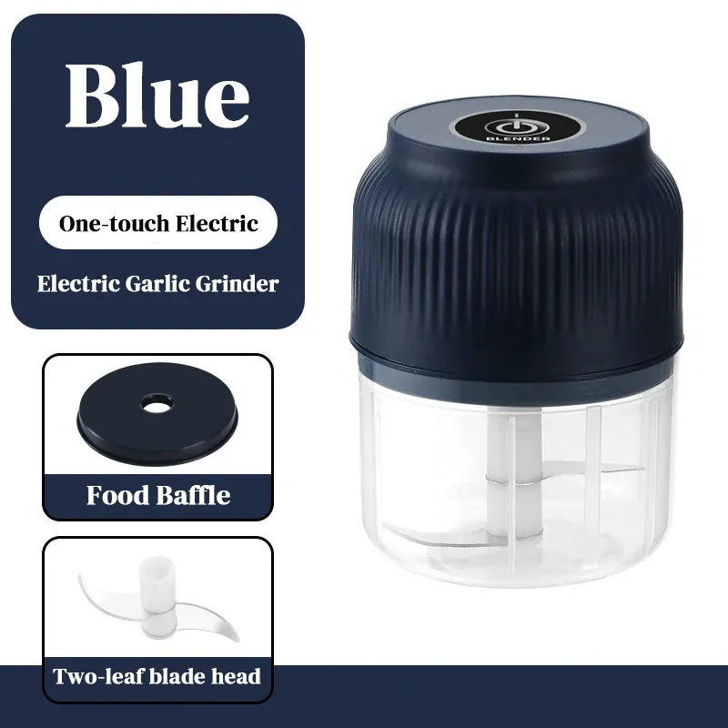 Broyeur électrique à ail rechargeable USB, hachoir portable pour légumes et viande 10