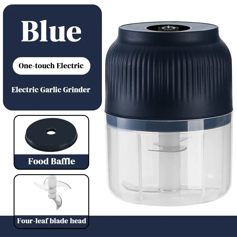 Broyeur électrique à ail rechargeable USB, hachoir portable pour légumes et viande 7