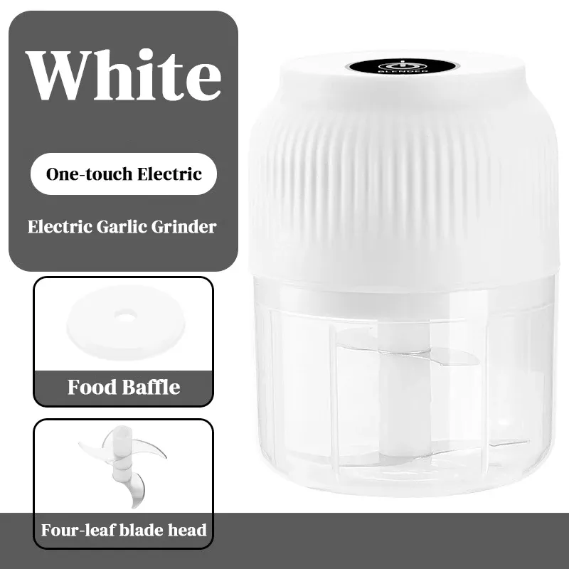 Broyeur électrique à ail rechargeable USB, hachoir portable pour légumes et viande 8