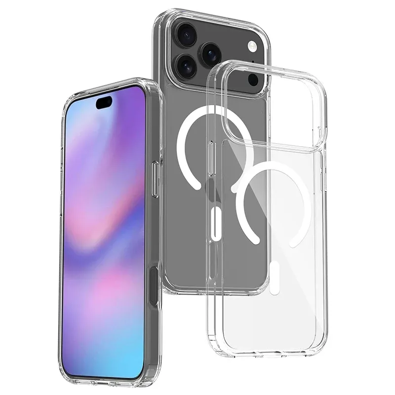 Détail de la coque transparente pour iPhone 17 Pro Max