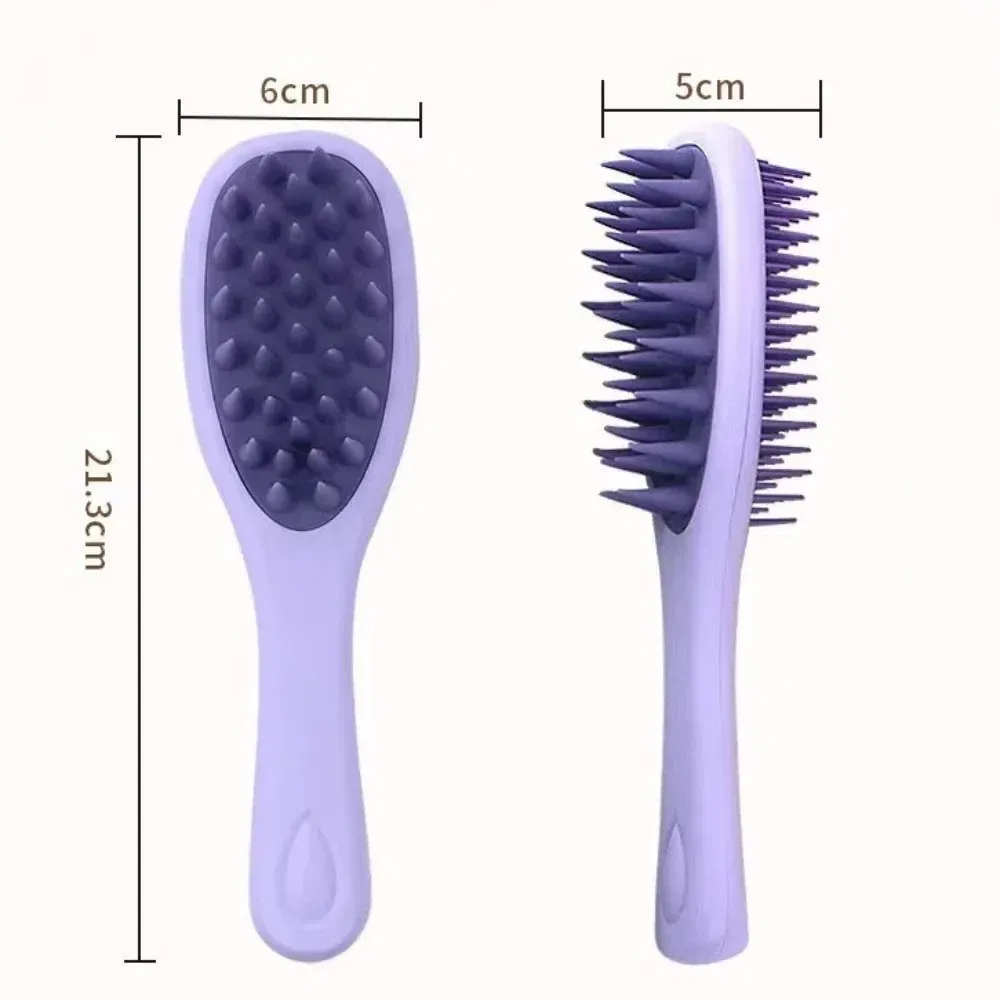 Peigne massant double face 2-en-1 en silicone
