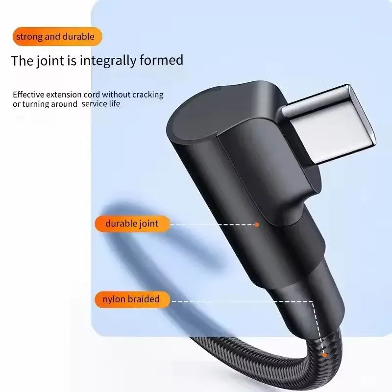 Câble USB-C tressé en situation d'utilisation