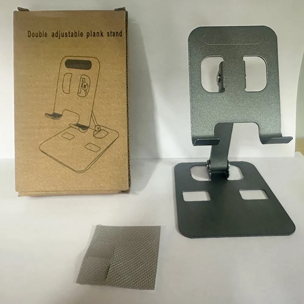 Support de téléphone de bureau pliable universel en alliage d'aluminium, support métallique pour iPhone 15 et 14 15