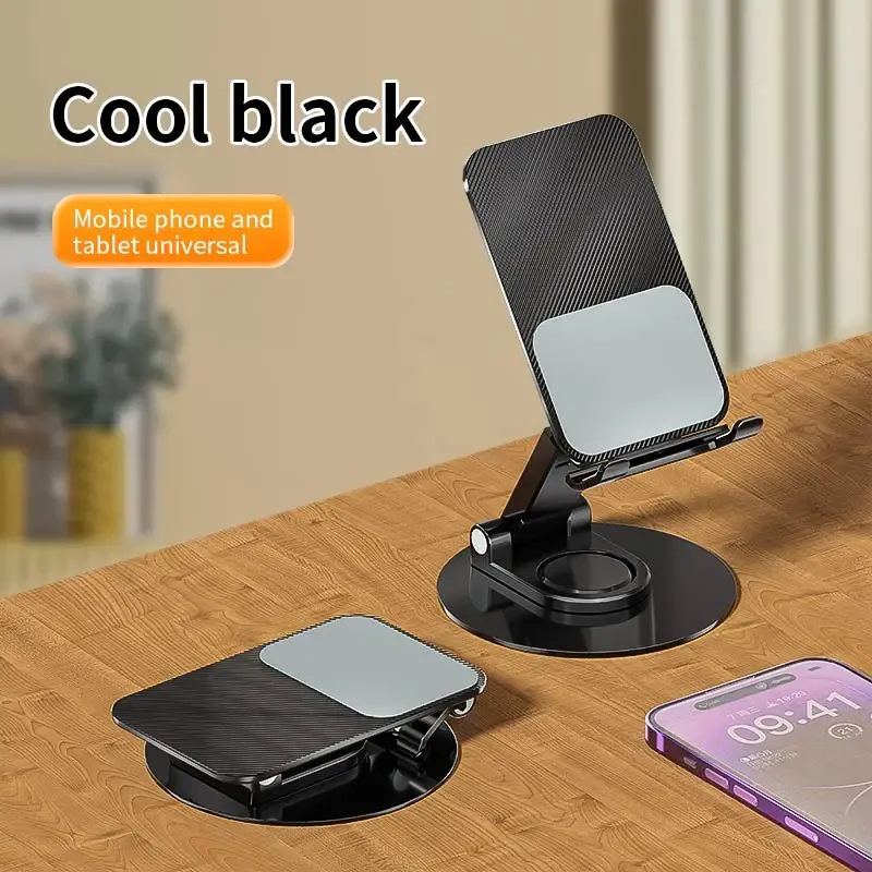 Support de téléphone de bureau pliable universel en alliage d'aluminium, support métallique pour iPhone 15 et 14 10