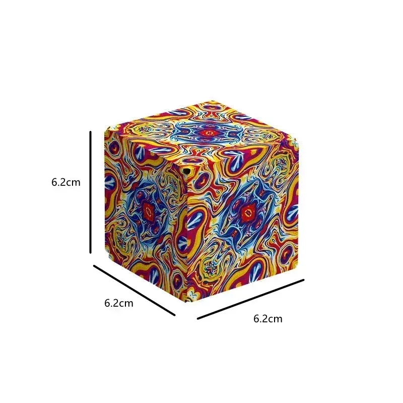 Cube magnétique géométrique transformable pour enfants, casse-tête 3D de décompression et d'entraînement cognitif 6