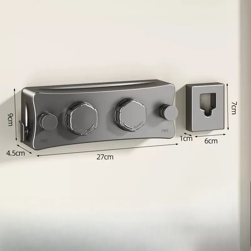 Corde à linge rétractable double ligne murale, séchage invisible pour balcon 12
