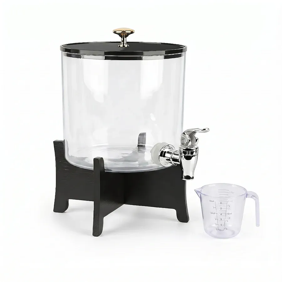Distributeur de lessive pour buanderie, grand récipient de stockage de savon liquide avec gobelet doseur 7