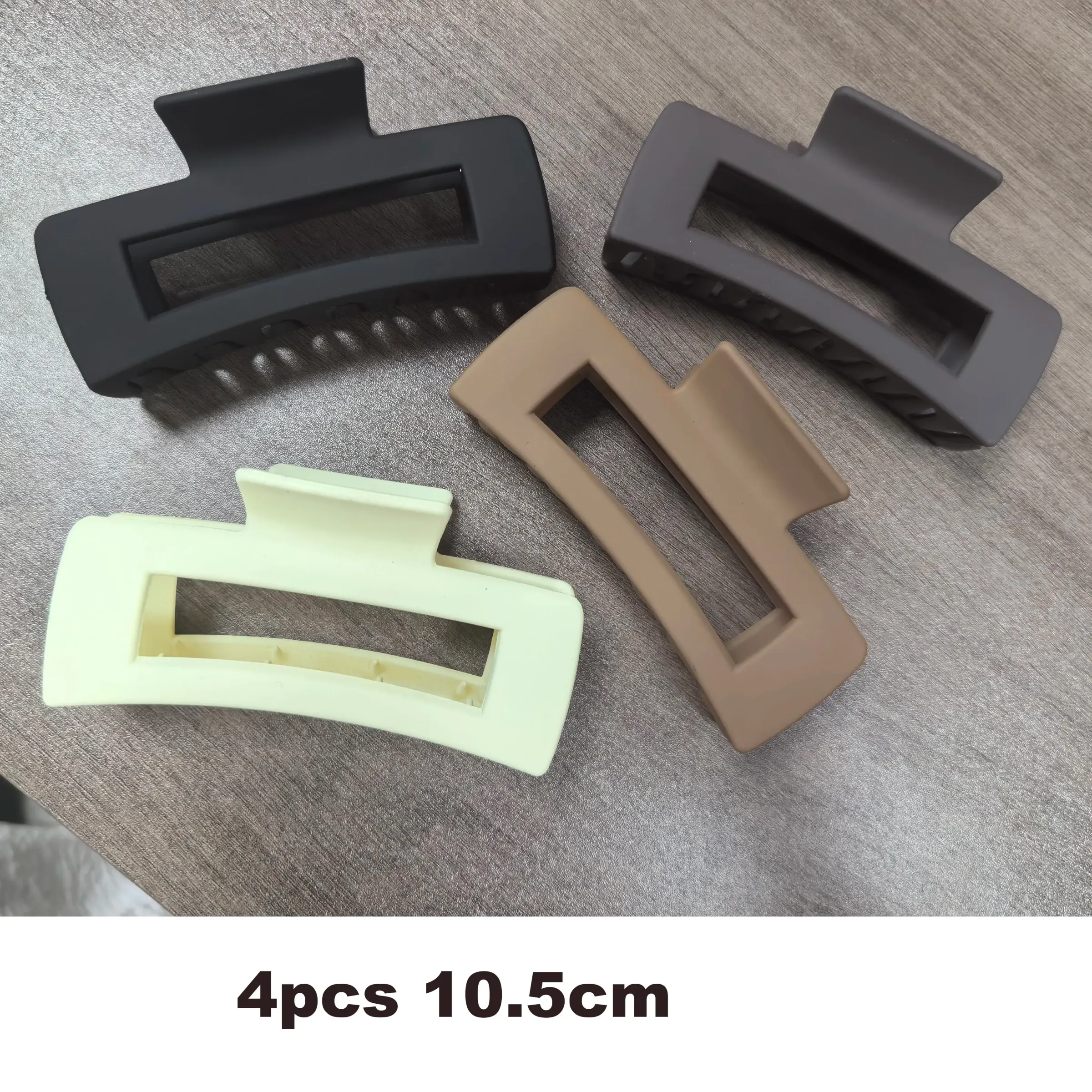 4 pinces à cheveux crocodile | Pinces antidérapantes extra larges pour cheveux épais | Ensemble d'accessoires pour cheveux unis, pour queue de cheval 7