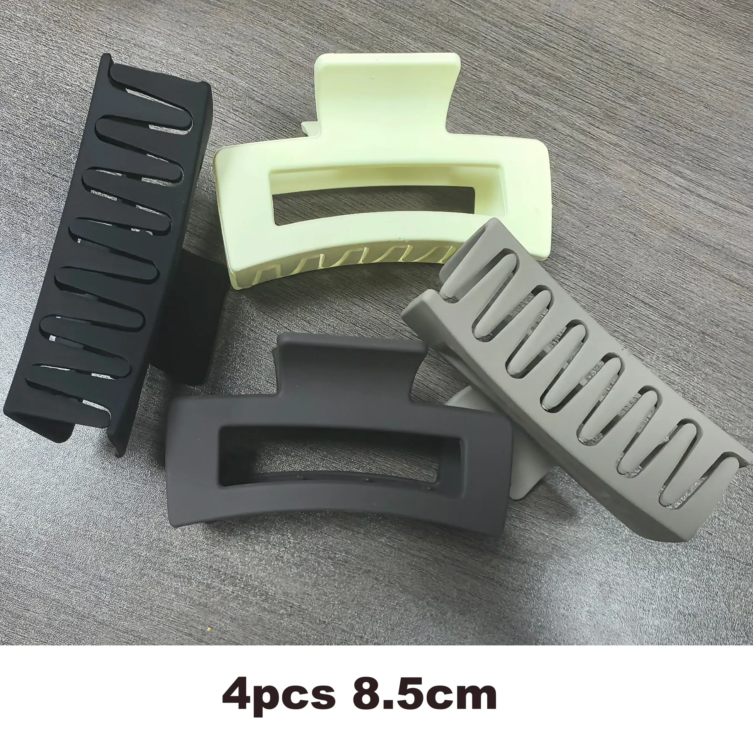 4 pinces à cheveux crocodile | Pinces antidérapantes extra larges pour cheveux épais | Ensemble d'accessoires pour cheveux unis, pour queue de cheval 8