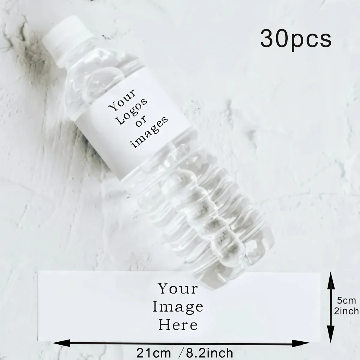 Étiquettes de mariage pour bouteilles d'eau personnalisées
