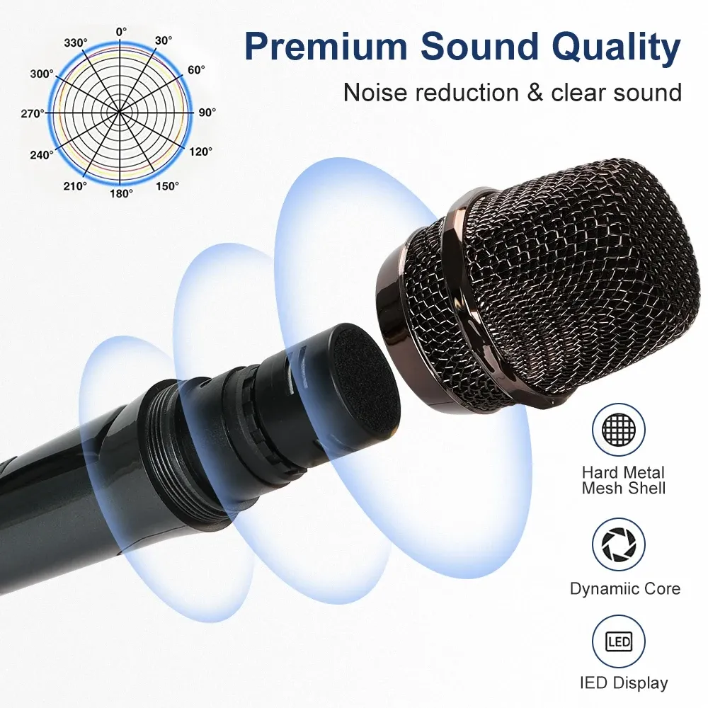 Batteries rechargeables du microphone sans fil