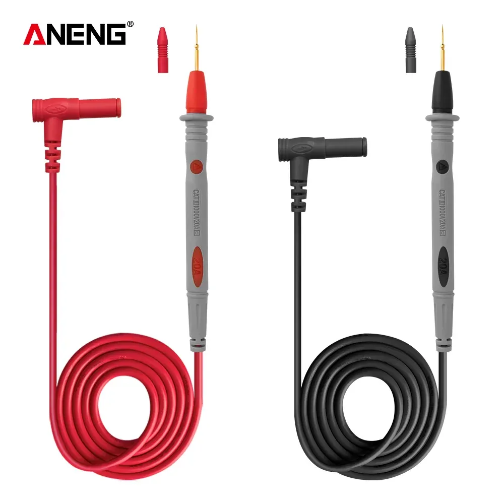 Sonde universelle en silicone pour multimètre numérique, 20 A, 1000 V, avec fils de test et pointe de sonde pour multimètre Fluke 10