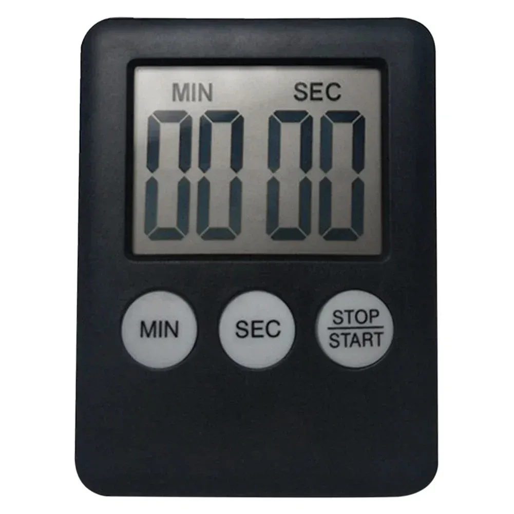 Minuterie de cuisine électronique numérique avec écran LCD et chronomètre multifonction, pour la cuisson et les exercices sportifs - Image 1