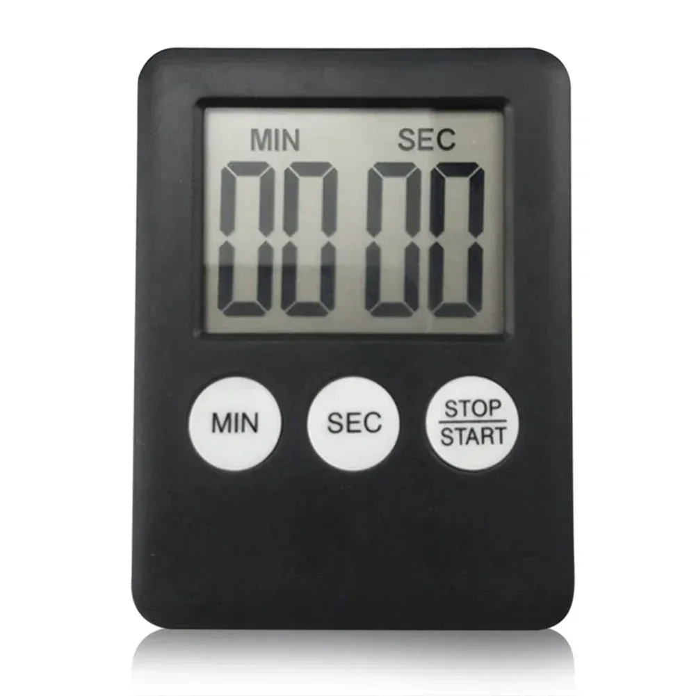 Minuterie de cuisine électronique numérique avec écran LCD et chronomètre multifonction, pour la cuisson et les exercices sportifs 3