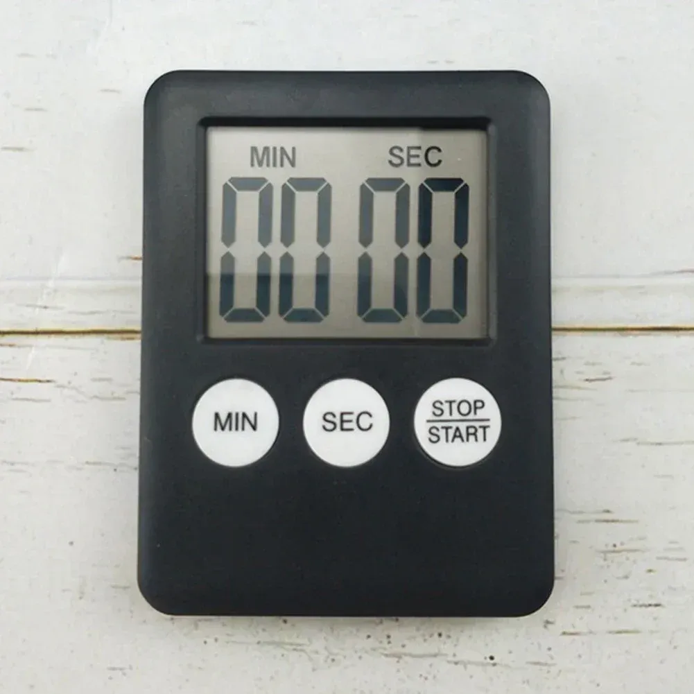 Minuterie de cuisine électronique numérique avec écran LCD et chronomètre multifonction, pour la cuisson et les exercices sportifs 5
