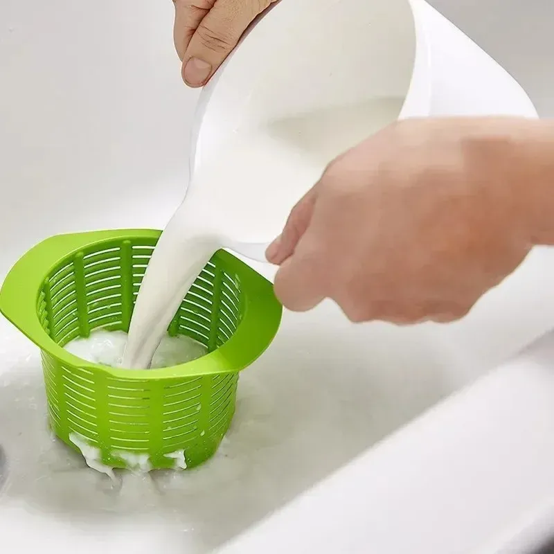 Four à micro-ondes en silicone, machine à fromage frais, seau filtrant de vidange de lactosérum, avec recette de fromage, gadgets de cuisine, bricolage 2