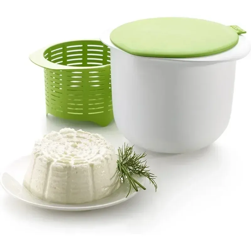 Four à micro-ondes en silicone, machine à fromage frais, seau filtrant de vidange de lactosérum, avec recette de fromage, gadgets de cuisine, bricolage 3