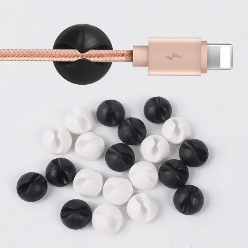 Clip de câble de données pour tableau de bord de voiture, auto-adhésif, support de fil USB, pince de fixation, organisateur de câbles de bureau, accessoires 3