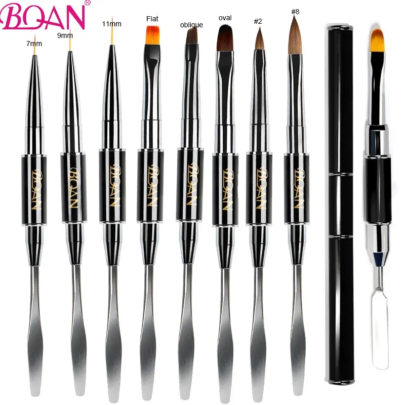 Pinceau à ongles double extrémité pour gel UV