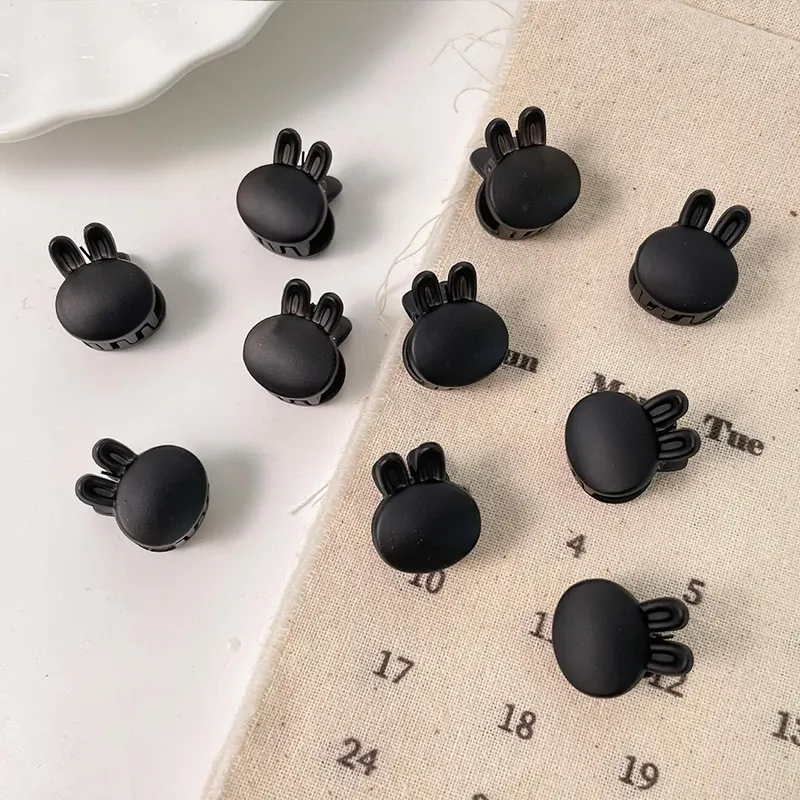 Mini pinces à cheveux en plastique transparent, noir et marron, lot de 10, 1,0 à 1,5 cm, accessoires de coiffure pour femmes et enfants 9