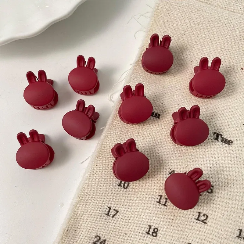 Mini pinces à cheveux en plastique transparent, noir et marron, lot de 10, 1,0 à 1,5 cm, accessoires de coiffure pour femmes et enfants 10
