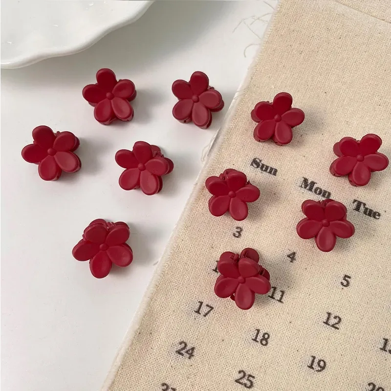 Mini pinces à cheveux en plastique transparent, noir et marron, lot de 10, 1,0 à 1,5 cm, accessoires de coiffure pour femmes et enfants 8