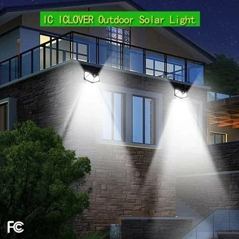 Détail du design de l'applique solaire extérieure